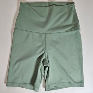 Yogalicious High Waist Bike Shorts Womens Medium Green